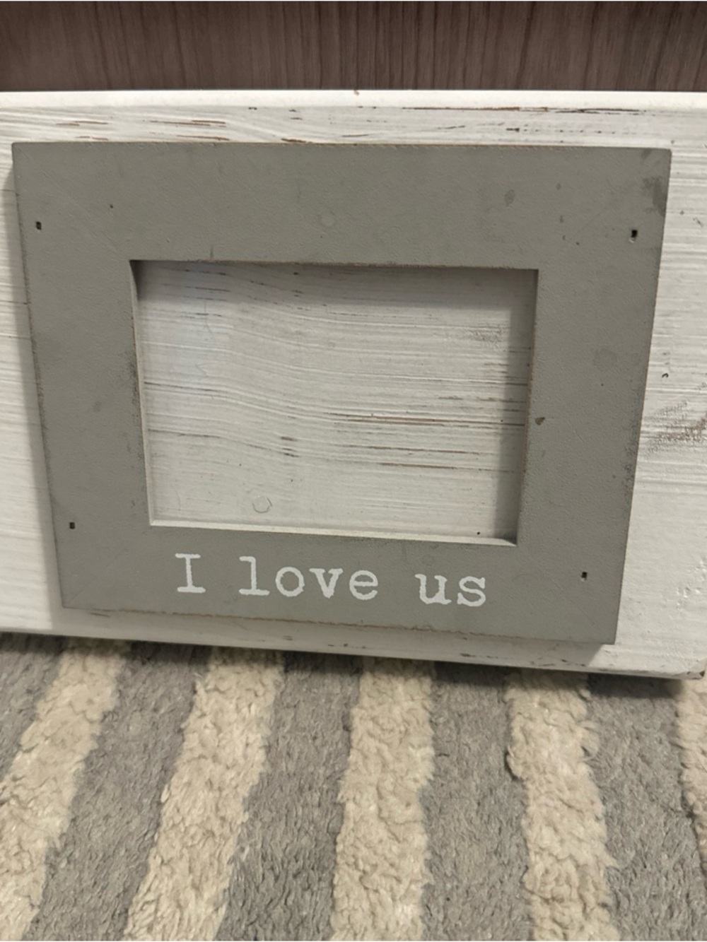 I Love Us Gray Decorative Picture Frame - Unbranded